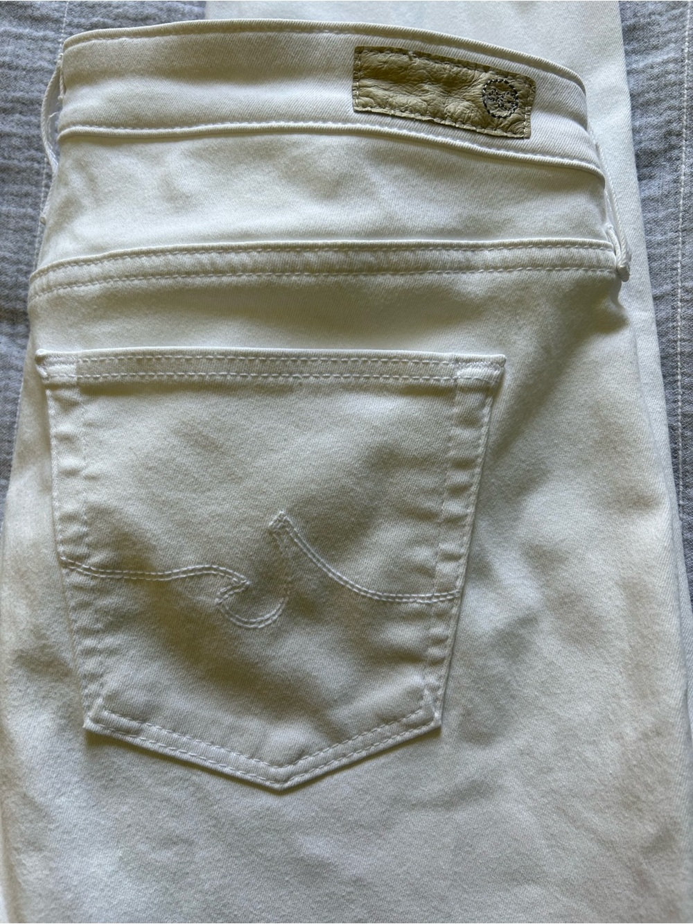 AG Adriano Goldschmid the Legging Ankle Super Skinny Jeans women size 29 R white - Picture 3 of 15